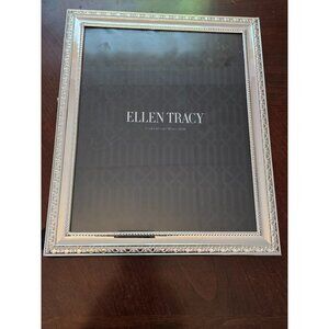 Ellen Tracy 8" X 10" Enchante Silver Picture Frame With Elegant Beaded Design